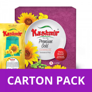 Kashmir Premium Gold Cooking Oil Pouch (Carton Pack)