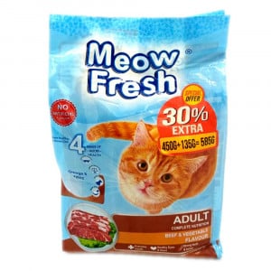 Meow Fresh Adult Cat Food Beef & Vegetables