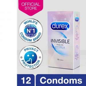 Durex Invisible Extra Thin Extra Senditive 12 Condoms pack