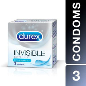 Durex Invisible Extra Thin Extra Senditive 3 Condoms Pack